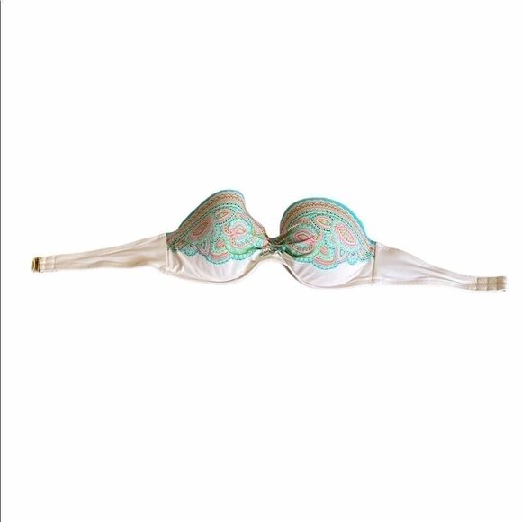 Victoria’s Secret Beach Sexy Paisley Push-Up Bandeau Bikini Top 34C - Picture 3 of 4